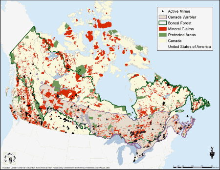 Canada Warbler Map