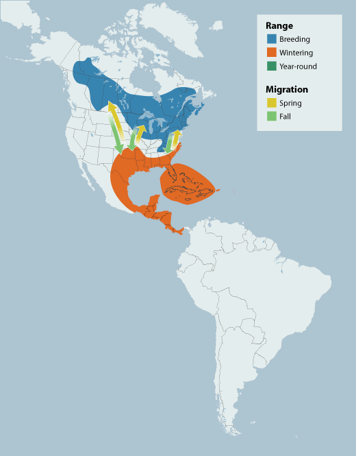 Yellow-bellied Sapsucker range map